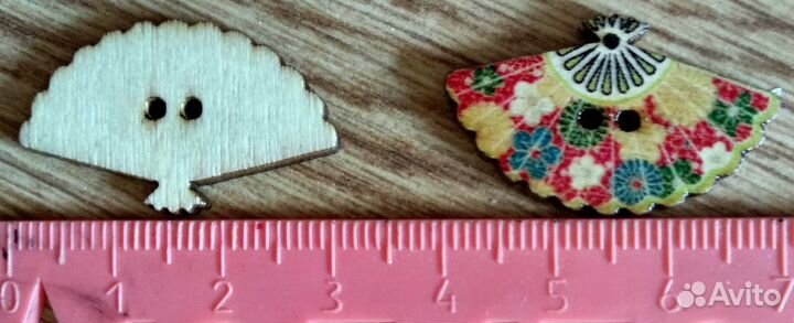 Деревянные пуговицы 