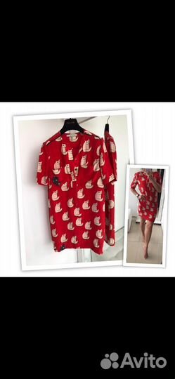 Victoria beckham платье шелк