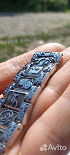 Серебряный браслет для часов