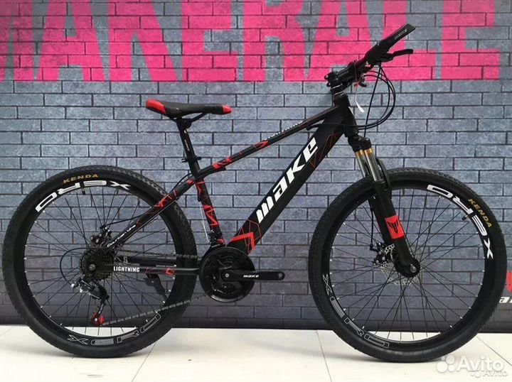 Велосипед горный Черно-красный
