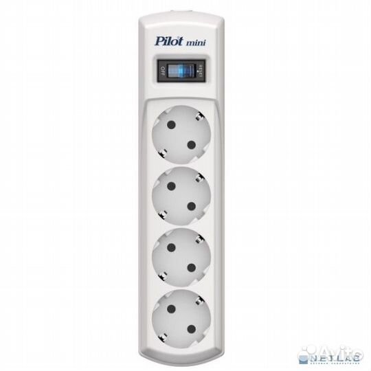ZIS Сетевой фильтр Pilot mini 4 розетки, с заземле