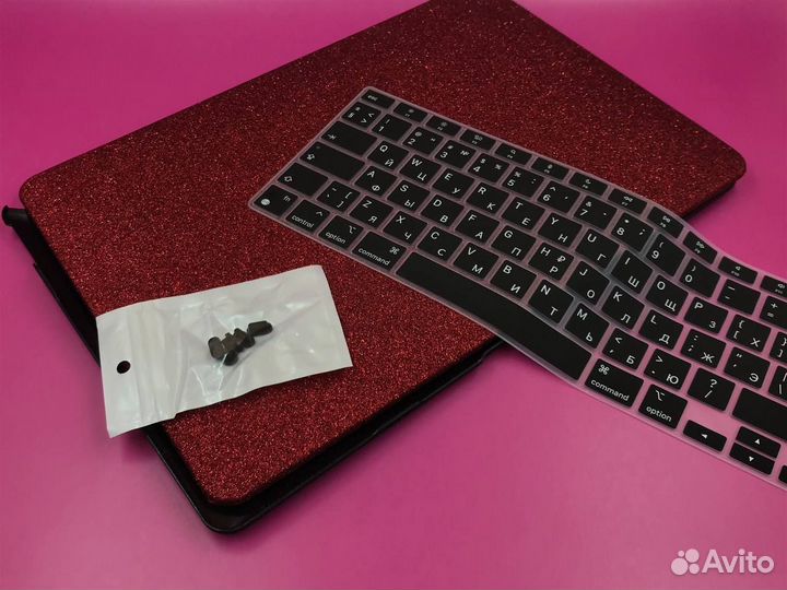 25801 Чехол с блестками для MacBook Air Pro