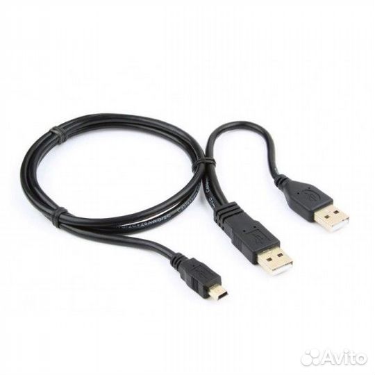 Кабель USB - miniUSB Y-кабель HDD с доп питанием