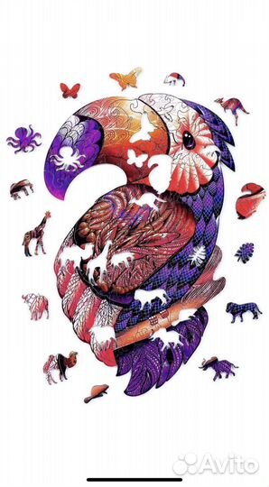 Деревянные пазлы новые