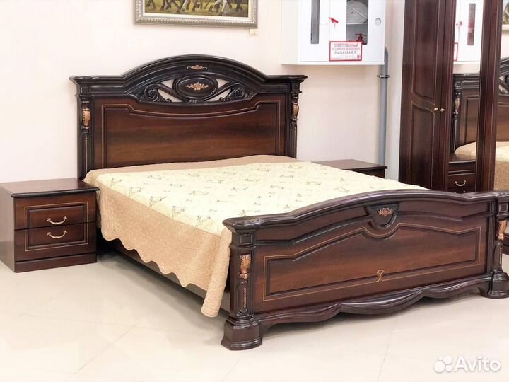 Спальный гарнитур Сорренто Шоколад Новый
