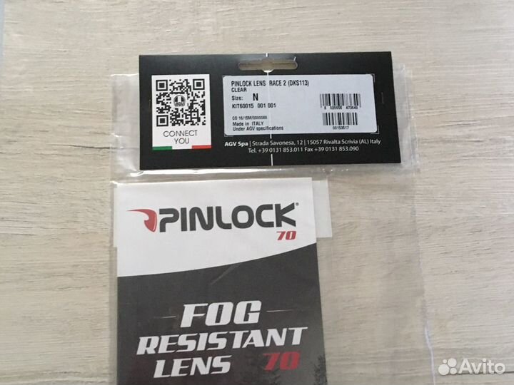 Пинлок (pinlock) для шлема AGV. Corsa, pista, velo