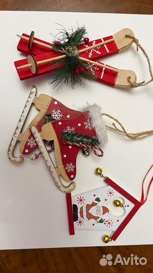 Новогодние украшения из дерева