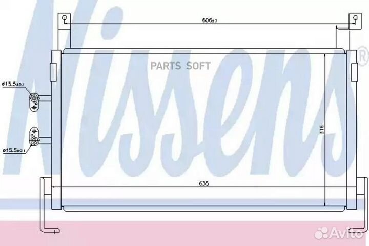 Радиатор кондиционера chrysler neon (2000) 2.0