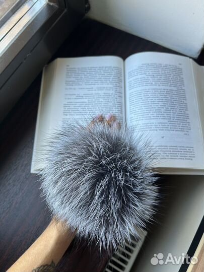Помпон натуральный мех песец