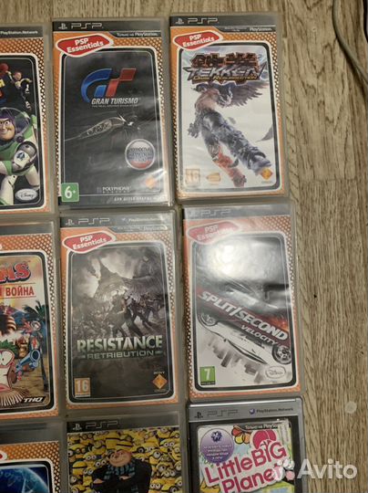 Лицензионнные диски с играми на sony psp