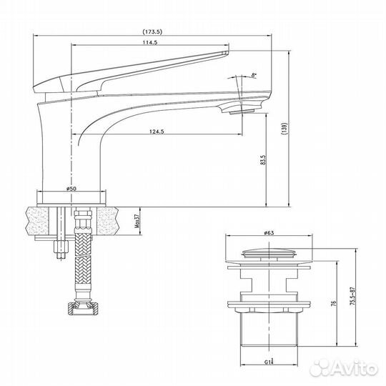 Смеситель для раковины Lemark Allegro LM5906CW