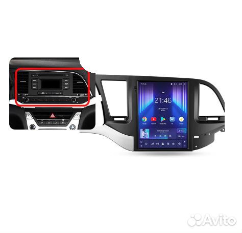 Штатная магнитола Hyundai Elantra 6