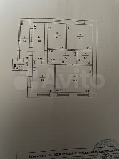 Дом 60,7 м² на участке 18 сот.
