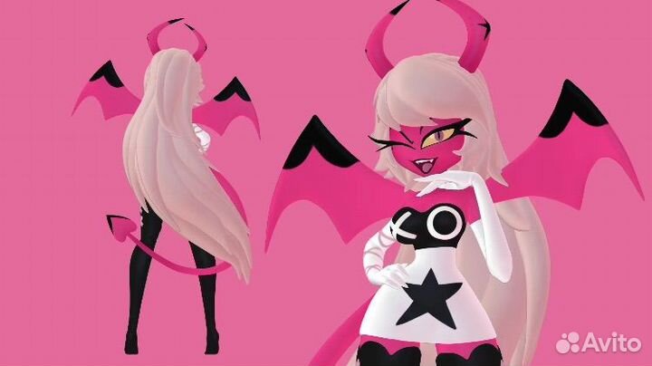 3D печать отель хазбин hotel hazbin фигурка