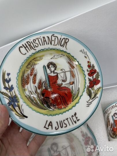 Чайная пара christian dior костяной фарфор