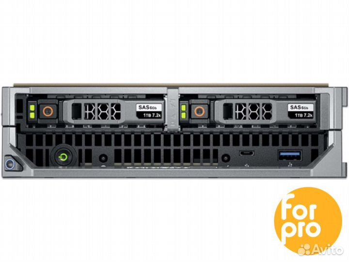 Лезвие dell M630 2xE5-2687Wv3 64GB, H330