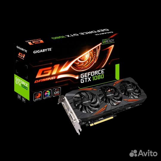 Видеокарта GeForce GTX 1080 gigabyte g1 gaming 8gb