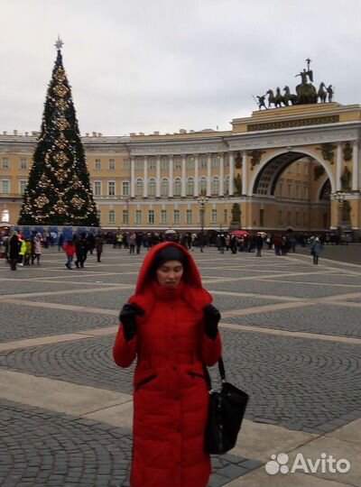 Пуховик женский длинный 44 46