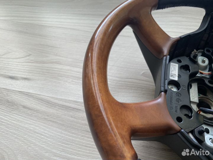 Руль mecedes w221 с подогревом дерево
