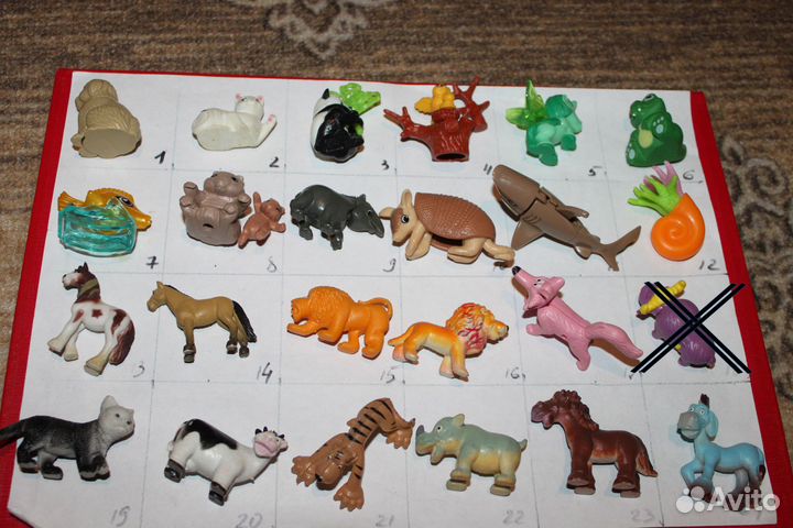 Игрушки из киндер-сюрприза, Ландрин, чупы, пр. 10