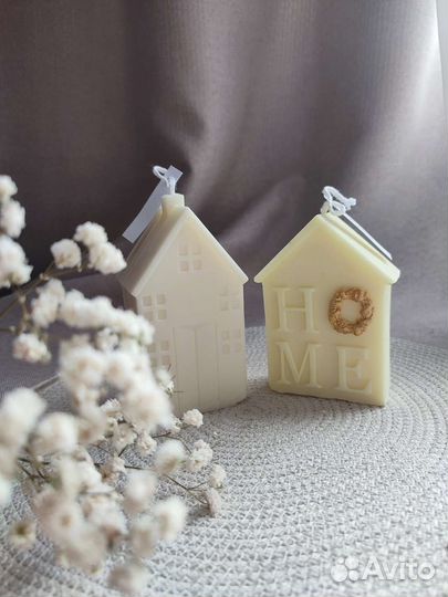 Свечи из соевого воска.Свечи в кокосе.Ручная работ