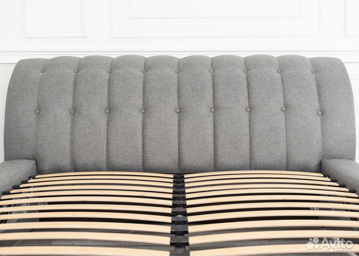 Кровать 160х200 c подъемным механизмом рогожка