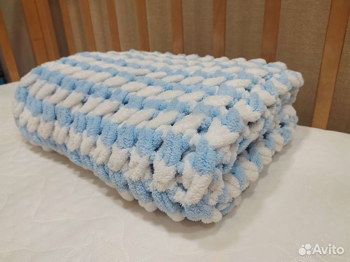 Детское одеяло из пряжи Alize Puffy 90*125 см