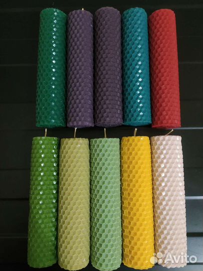 Свечи из вощины ручной работы