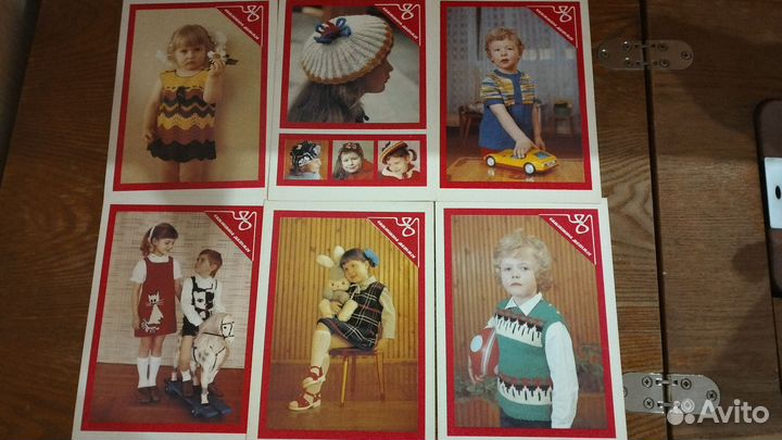 Комлект открыток по вязанию СССР