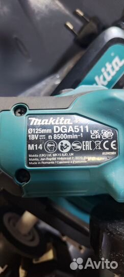 Ушм болгарка makita 125 аккумуляторная