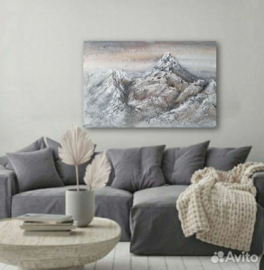 Интерьерная картина текстурная горы