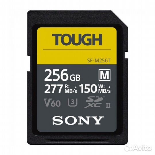 Карта памяти sdxc 256GB Sony SF-M tough UHS-II U3