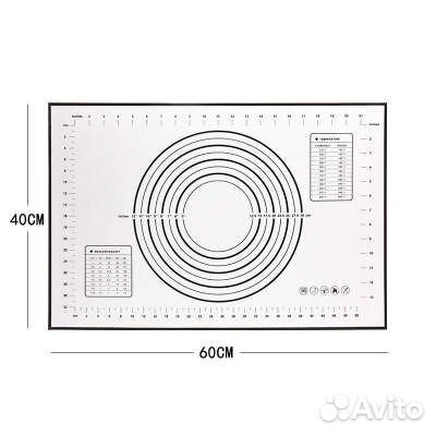 Силиконовый коврик для раскатки теста