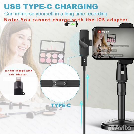 Радиомикрофон петличка до 20м + кейс + шумоподавл