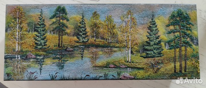 Шкатулка каменная с ножом