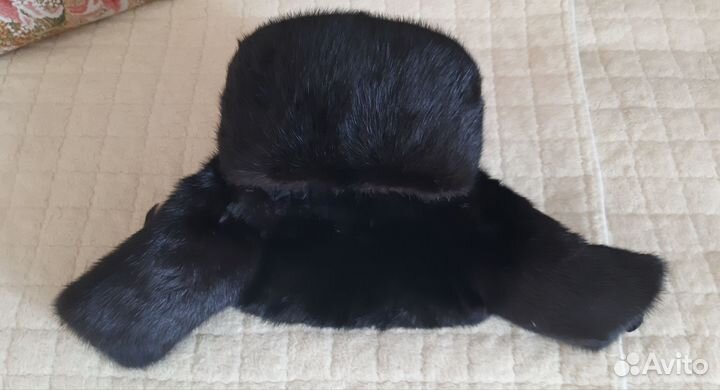 Норковая шапка мужская ушанка