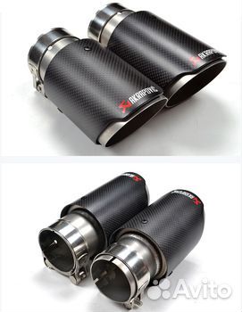 Насадка на глушитель Akrapovic style 63 - 101 (2 в