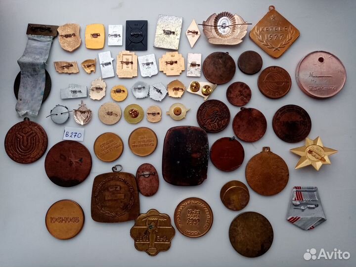 Медали, значки без повторов