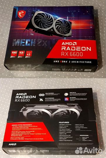 RX6600, GTX1660S, GTX1050Ti, RX570, RX470 (pack)