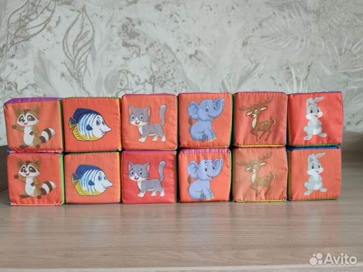 Мягкие кубики для малышей