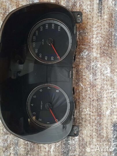 Панель приборов hyundai solaris