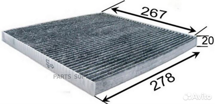 JS asakashi AC2510C Фильтр салона угольный