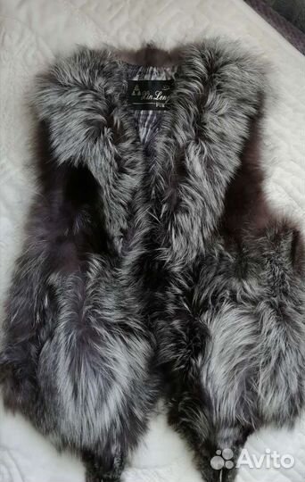 Жилетка из чернобурки 46р