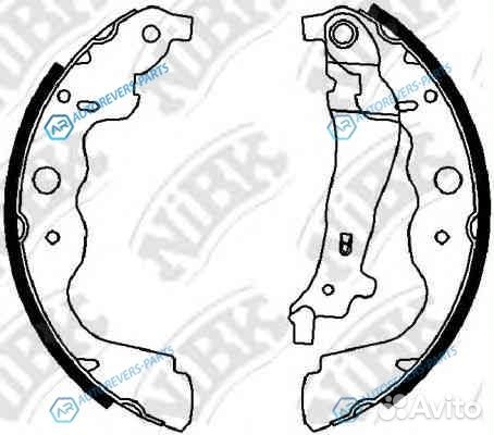 FN43551 Колодки тормозные барабанные зад