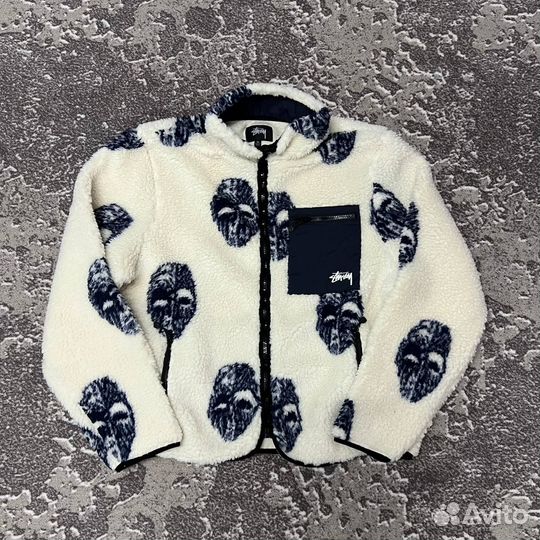 Куртка Sherpa Stussy Mask Jacquard Флисовая куртка