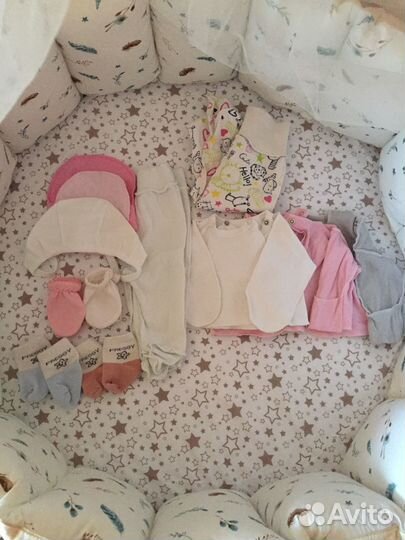 Продам вещи для новорождённого пакетом