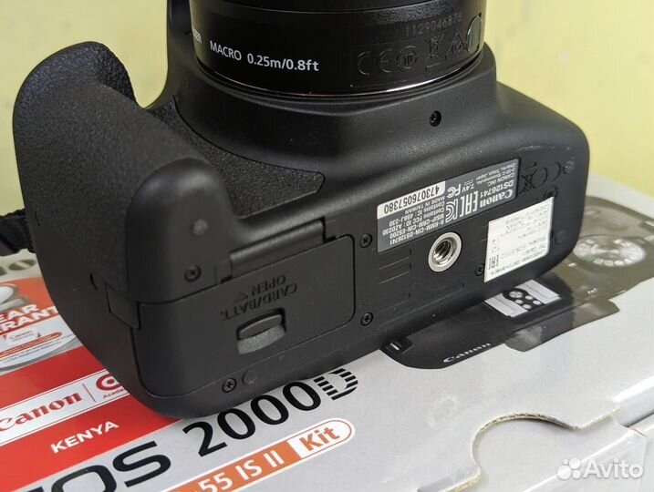 Фотоаппарат Canon EOS 2000D Kit