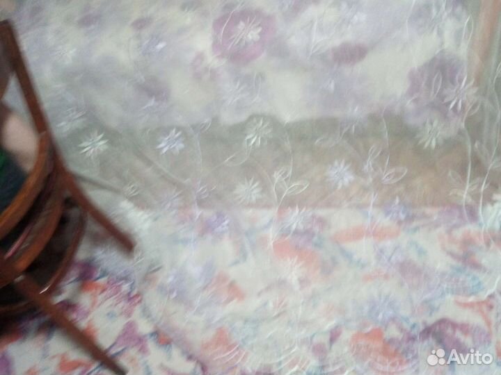 Тюль с вышивкой