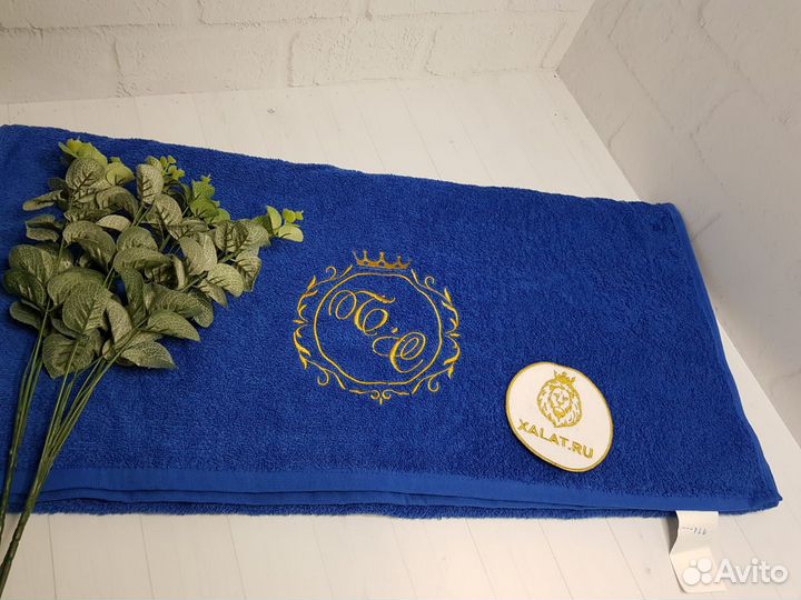 Женское махровое полотенце с инициалами