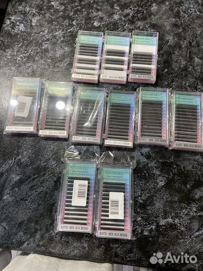 Ресницы для наращивания нагараку пучки